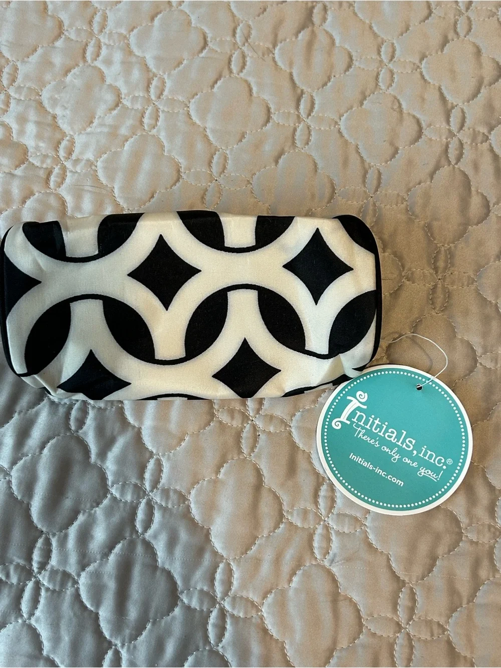 Black & White Geometric Frame Clutch